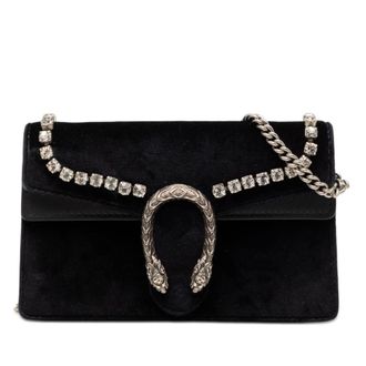 Gucci Pre-owned Gucci Mini Crystal Embellished Velvet Dionysus Crossbody Ladies WV777FOFD128N3OT