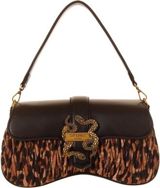 Just Cavalli Tassen, Dames, Bruin, ONE Size, Polyester, Schoudertas