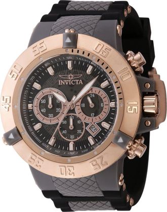 Invicta Subaqua - Noma III 0932 Heren Horloge - Quartz Uurwerk - Roestvrij Staal met zwarte Wijzerplaat - 50mm