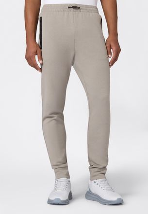 Champion Jogginghose CHAMPION C-TECH Slim Fit Interlock Cuffed Pants, Herren, Gr. XXL, N-Gr, mdg, Obermaterial: 69% Polyester, 26% Baumwolle, 5% Elasthan, Hose