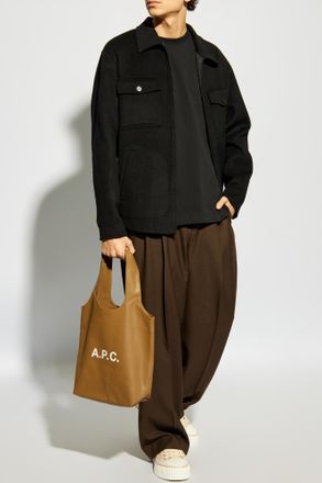 A.P.C. T-shirt With Logo, Mens, Black