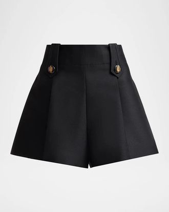 Zimmermann Valiant Wool-Silk Tailored Shorts