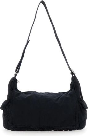 ERL Zwarte Cargo Tas Geweven Unisex - Heren - Schoudertassen - Zwart - ONE Size - Tassen