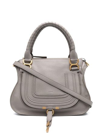 Chlo&eacute; Borsa tote Marcie in pelle - Grigio