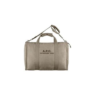 A.P.C. Tote Bags, male, Green, Size: ONE SIZE Recuperation Gym Bag