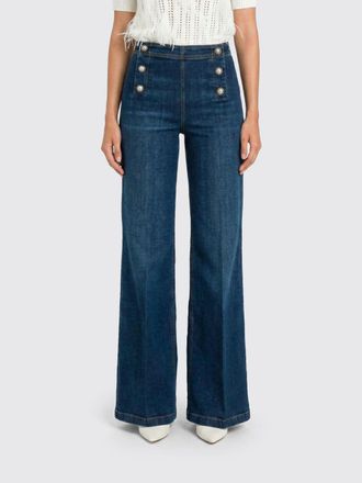Twinset Jeans a gamba larga Twinset in denim stretch
