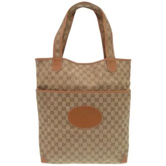 Gucci Pre-owned Canvas gucci-bags - Dames - Vintage Shopper - Beige - ONE Size - Vintage