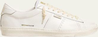 Golden Goose Matchstar Leather Low-Top Sneakers