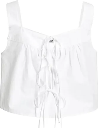 Ciao Lucia Top Emilia con scollo quadrato - Bianco