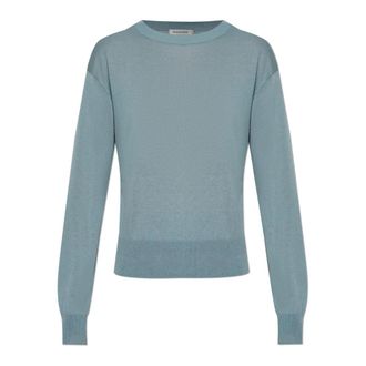 By Malene Birger Mantea Sweater - Dames - Ronde hals truien - Blauw - S - Wol - Truien & Vesten