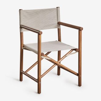 Sklum Pack De 4 Sillas De Director Plegables De Jard&iacute;n En Madera De Acacia Olivia Sklum