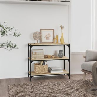 vidaXL Vidaxl - Estanter&iacute;a Contrachapada Y Acero Roble Sonoma 80x33x70,5 Cm
