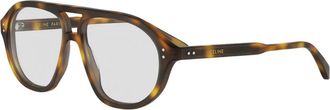 Celine Thin Eyeglasses - male - CELINE - Glasses - Brown - 56 MM - Accessories