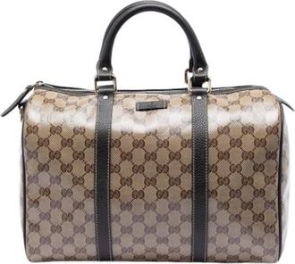 Gucci Pre-owned Handbags, female, Beige, Size: ONE SIZE Pre-owned Boston Bag