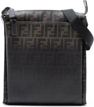Fendi Pre-owned Cross Body Bags, female, Brown, Size: ONE SIZE Pre-owned Canvas Cross Body Bag