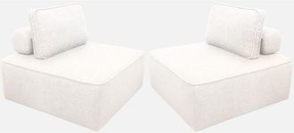 Sweeek Sof&aacute; Modular En Tejido Borreguito, 2 Plazas