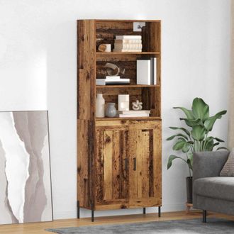 vidaXL vidaXL Credenza Legno vecchio 69,5 x 32,5 x 180 cm Legno multistrato