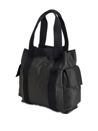 Yohji Yamamoto flap-pocket tote bag - Black