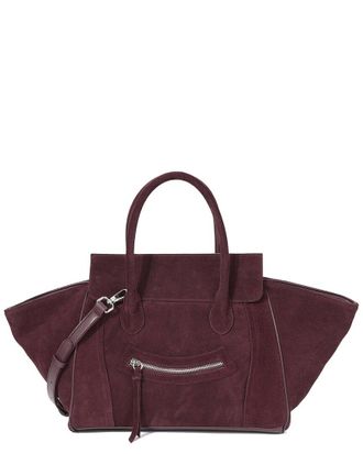 Tiffany & Fred Suede & Leather Winged Tote