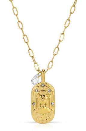 Kozakh Cielo Zodiac Pendant Necklace in Virgo/Gold at Nordstrom