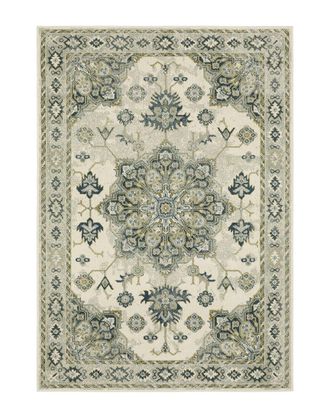 Style Haven Stylehaven Barrett Traditional Oriental Medallion Cut Pile Rug