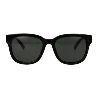 Gucci Emblem Zonnebril - Dames - Accessoires - Zwart - Maat: 55 MM