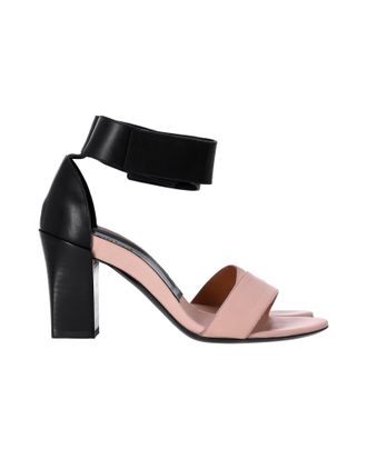 Chloé Pre-owned Womens Two-Tone Ankle Strap Sandals in Black and Pink Leather Leather (archived) - Size UK 5.5