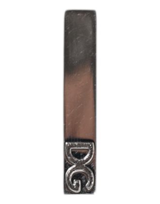 Dolce & Gabbana Logo-Embossed Brass Tie Clip - Silver