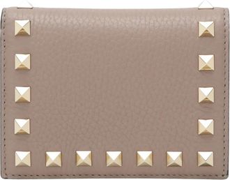 Valentino Garavani Flap French Wallet - Dames - Portefeuilles - Roze - ONE Size - Leer - Accessoires