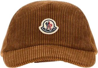 Moncler Brown Textured Baseball Cap