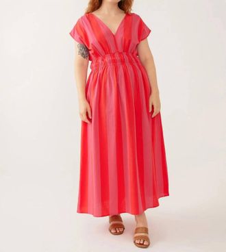 Mata Traders Womens Hattie Dress In Pink Red