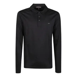 Michael Kors Polo de manga larga elegante - Tops - Hombre - Negro - XL