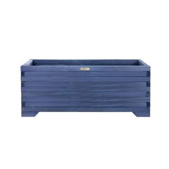 OEM Jardinera De Madera Greenspot 100x35x40cm Para Terraza, Balc&oacute;n Y Jard&iacute;n - Jardinera De Madera Maciza - Jardinera Grande De Troncos De Madera Para Flor