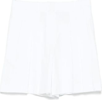 Theory Shorts con pieghe - Bianco