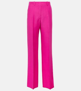 Valentino Pantaloni a gamba larga in Crêpe Couture