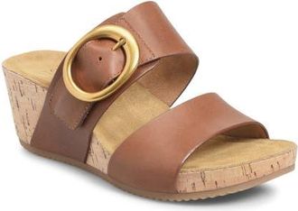 COMFORTIVA Elizabeth Platform Wedge Slide Sandal in Golden Brown at Nordstrom, Size 8.5