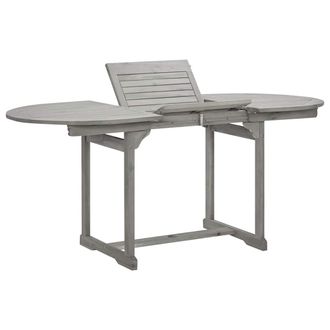 vidaXL Mesa De Comedor Jard&iacute;n Madera Maciza Acacia (120-170)x80x75 Cm Vidaxl