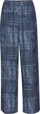 Gestuz Donker Denim Losse Pasvorm Elastische Taille Broek - Dames - Straight fit broeken - Blauw - M - Denim - Broeken