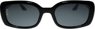 Otra Eyewear Daisy Oval Sunglasses in Black/Smoke at Nordstrom Rack