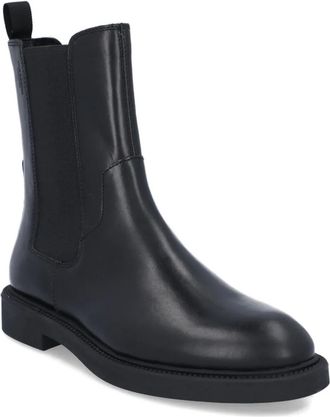 Vagabond Leren Chelsea laarzen met elastische vlakken - Zwart