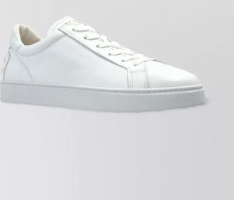 Tod's low top round toe rubber sole sneakers