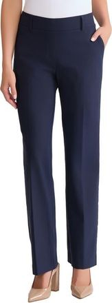 Jones New York Pull-On Straight Leg Ankle Pants in Pacific Navy at Nordstrom, Size X-Small P