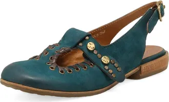 A.S.98 Zepplin Slingback Flat in Teal at Nordstrom, Size 10.5-11Us