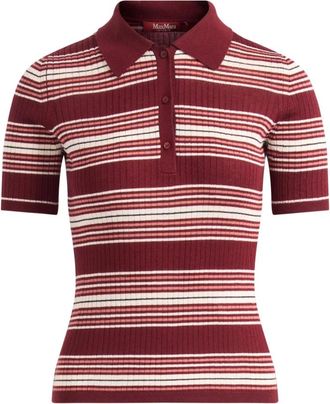 Max Mara Msttallero Polo - Dames - Polos - Veelkleurig - M - Wol - Tops