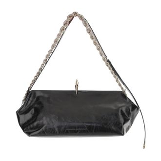Benedetta Bruzziches Verstelbare leren tas met afneembare ketting - Dames - Schoudertassen - Zwart - ONE Size - Leer - Tassen