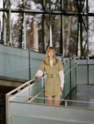 Koton DRESSES V Neck Buttoned Dress