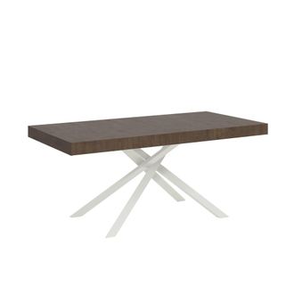 Itamoby Mesa extensible 90x160/264 cm efecto madera nogal, hierro