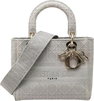 Dior Pre-owned Lady D Lite - Dames - Vintage Handtas - Grijs - ONE Size - Vintage
