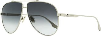 Victoria Beckham Womens B-Monogram Pilot Sunglasses VB248S 040 Silver 63mm