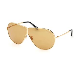 Tom Ford Accessoires, unisex, Geel, ONE Size, Stijlvolle zonnebril Ft 1158 Keating